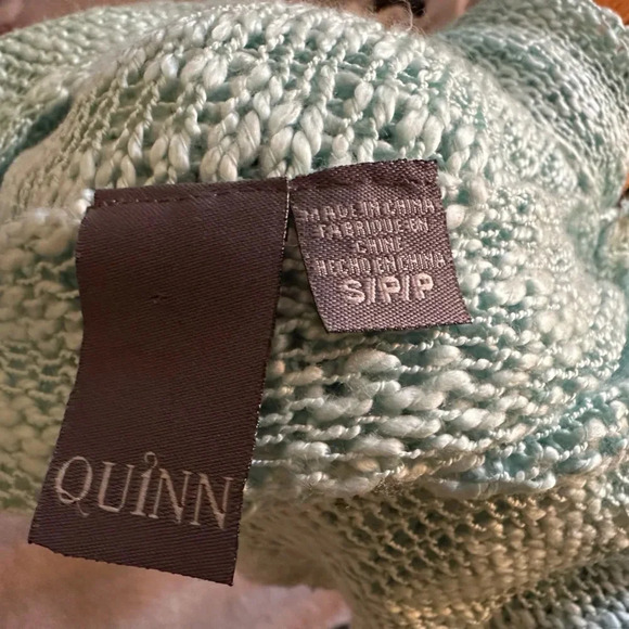 Womens mint hi low sweater - Picture 4 of 4